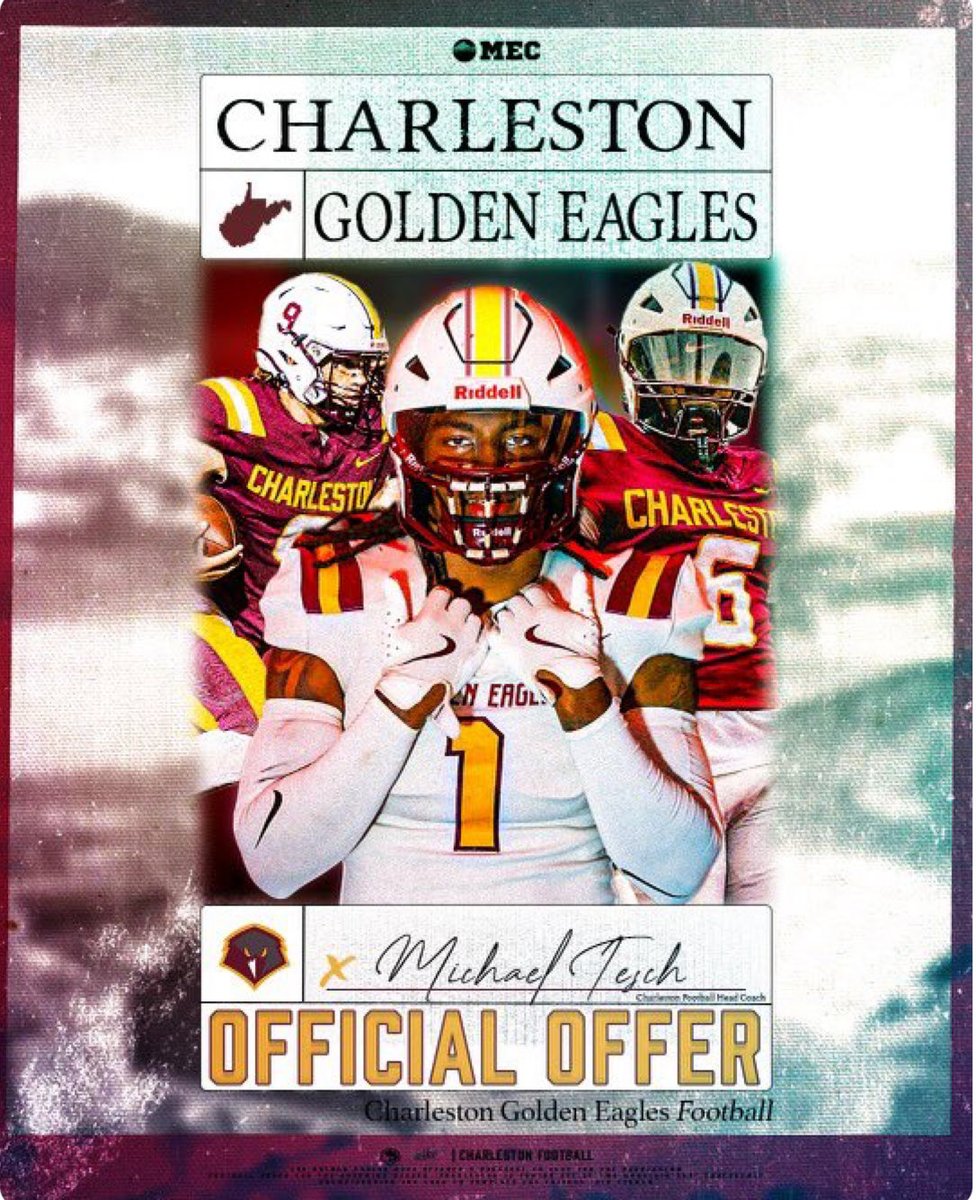 DakaraiDogan28's tweet photo. #AGTG After a great camp, I am truly blessed to receive my first offer from the University of Charleston!!!!!#WAREAGLE #WhyNotSC @CoachDMays @CoachMeyerOL @MikeLovejoy5 @CoachDStott @CoachSCanada @CoalfieldsCo @PrepRedzoneWV @CoachDaught @CoachGib93 https://t.co/6hMuLcof3f