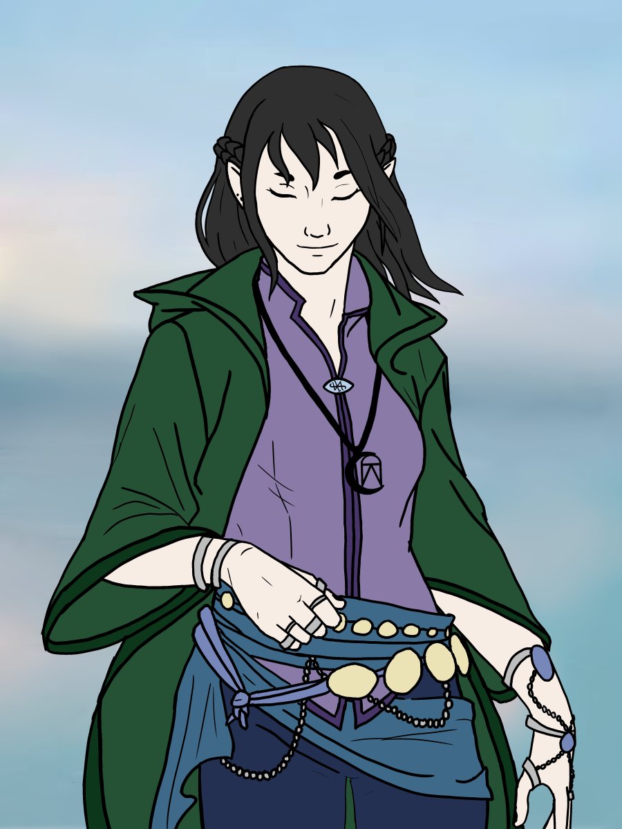 AshTheMageVT's tweet photo. This is my design from back when Ash was just a wizard I was playing in a D&D campaign. I love the journey she is going on now and what new heights I can reach! The lore is 🤌
#magecraft #dnd https://t.co/l9pOp3uwRJ