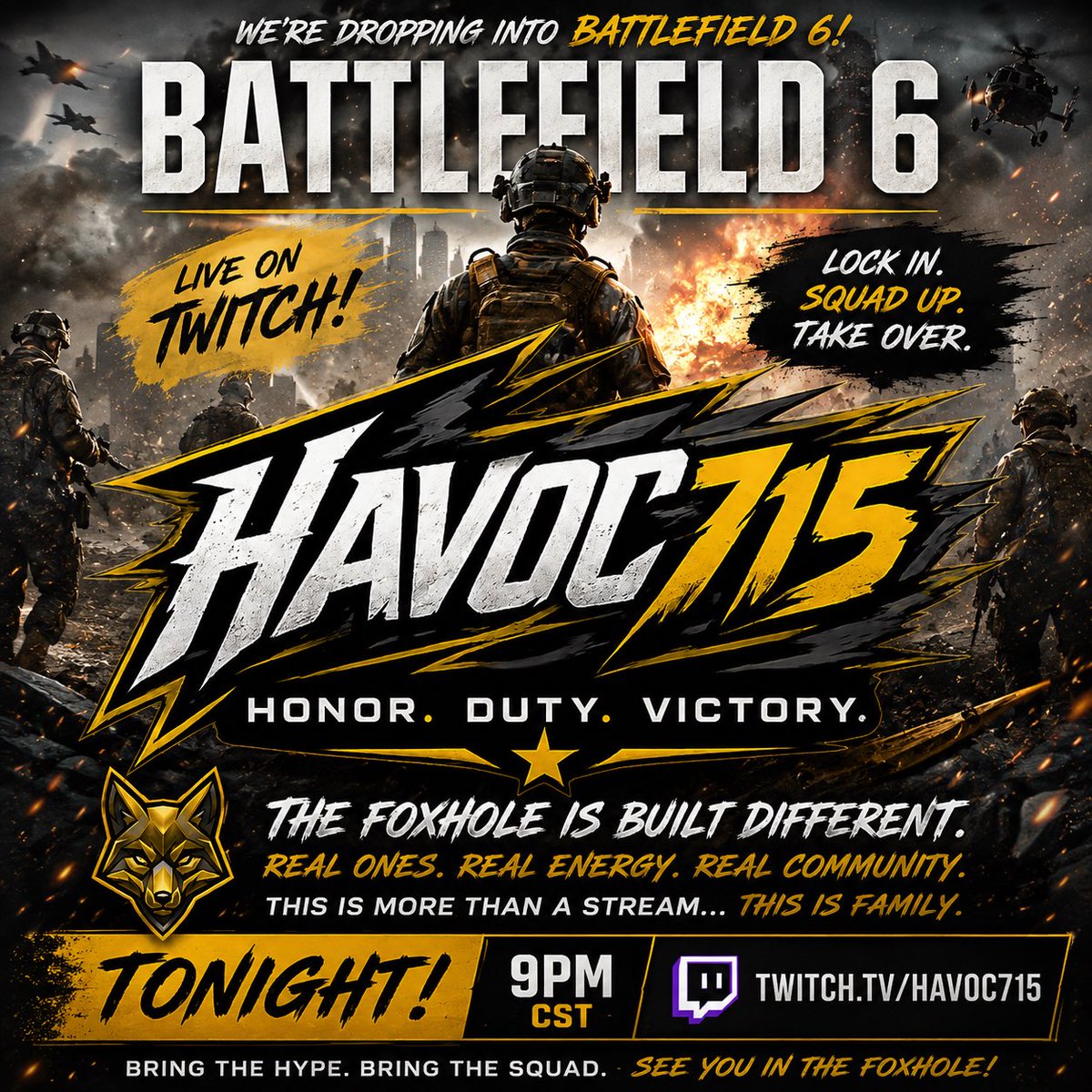 You need to stop by and hang out tonight!! Let's get it