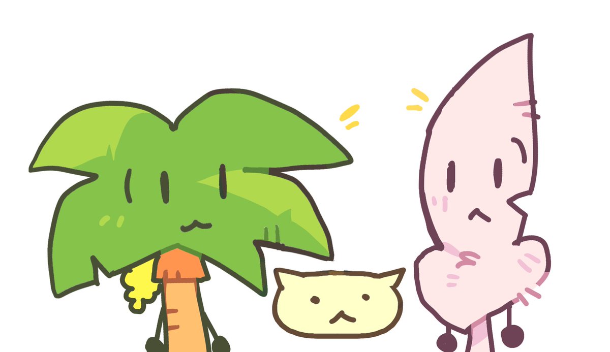 Clapcamera's tweet photo. 🌴       🪶
 ^          ^  
(   ･ω･   ) https://t.co/Ztm468VaKU