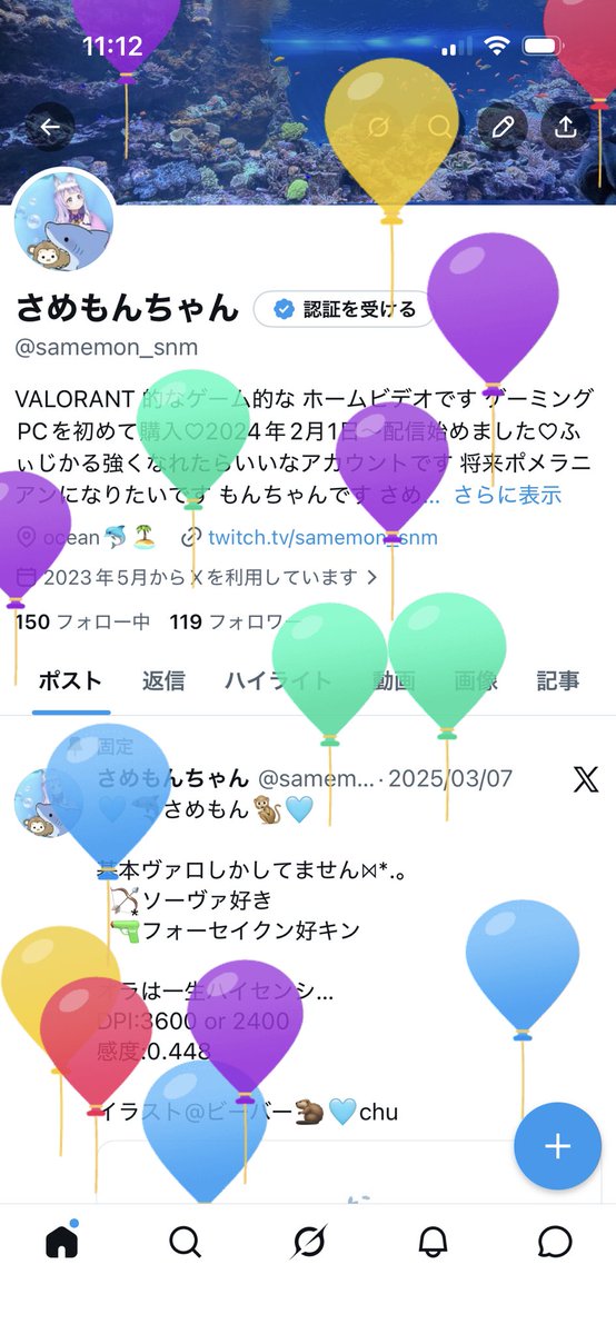 さめもんちゃん tweet media