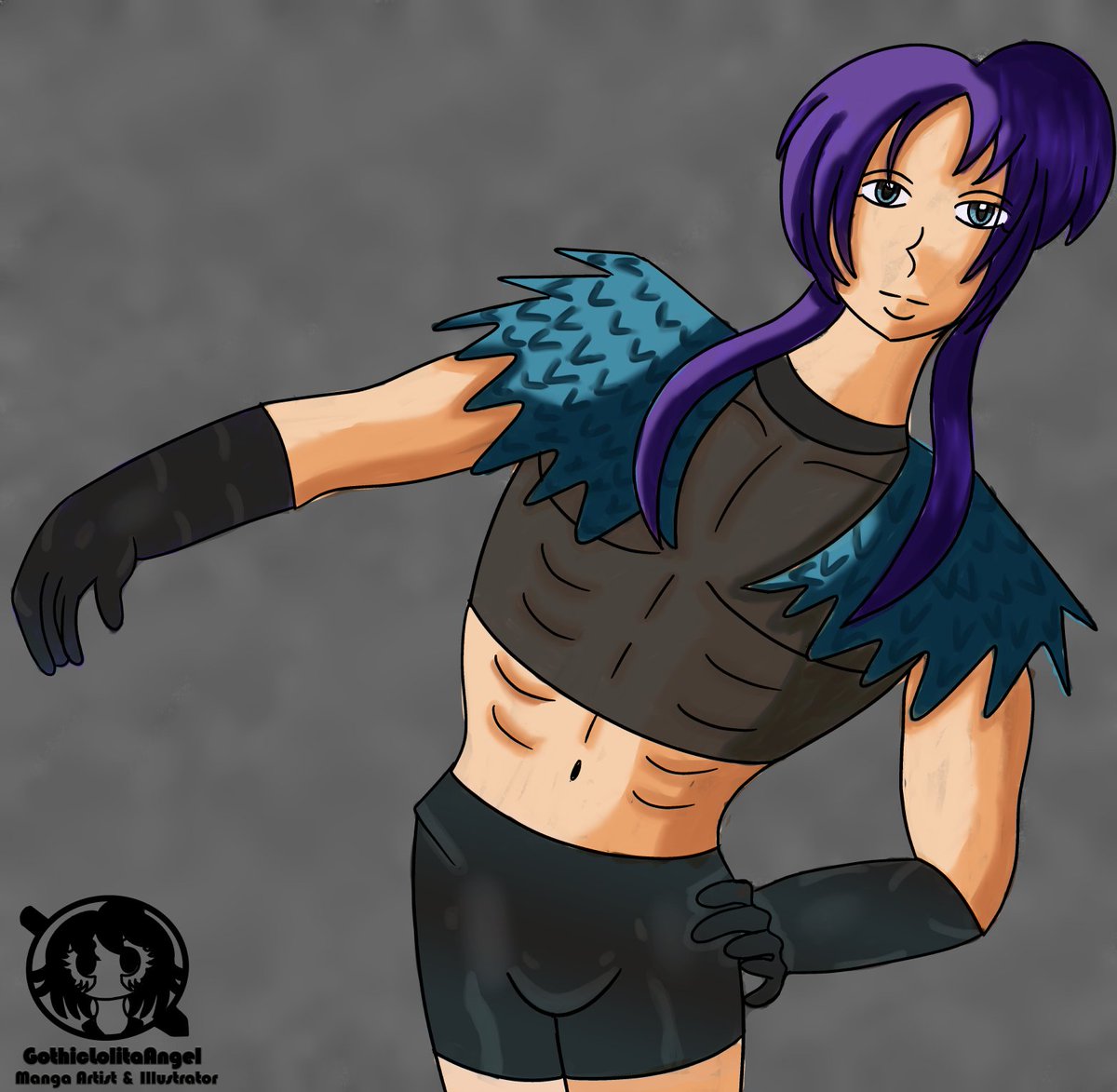 GothLoliAngel's tweet photo. Drew a flamboyant guy #animemale https://t.co/0KKJogGiKR
