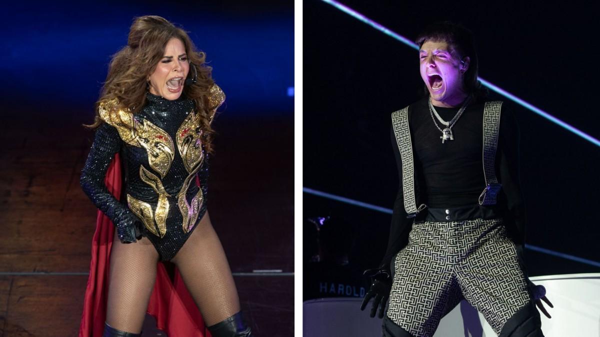 Gloria Trevi sorprende al público al cantar “Dr. Psiquiatra” junto a Peso Pluma en Chicago. unotv.com/entretenimient…