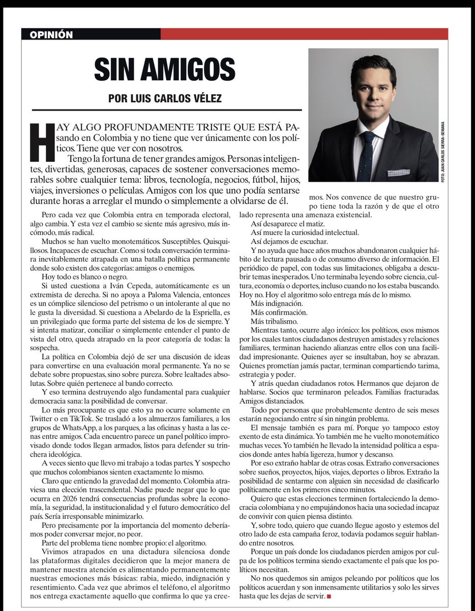 Luis Carlos Vélez 🌎 tweet media