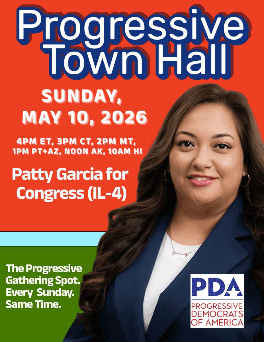 pdamerica's tweet photo. 🌷 This Mother’s Day Weekend: A Big Conversation with Patty Garcia for Congress

Patty Garcia is the leading progressive candidate to succeed Rep. Chuy Garcia in Congress next year — and one of the most exciting voices in the movement today. 

RSVP NOW:
https://t.co/XnbMMgD9Gl https://t.co/Y9zxoEBmvU