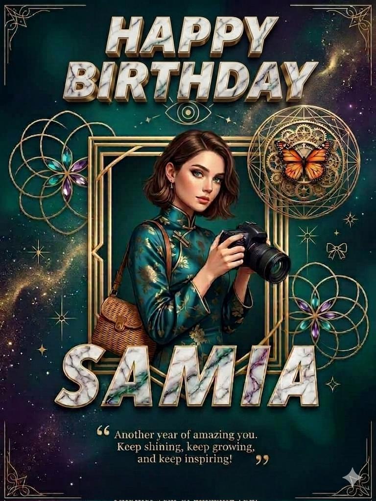 SukoonSe_07's tweet photo. Happy Birthday Samia
Allah tumhari zindagi ko hamesha apni rehmat, barkat aur khushiyon se roshan rakhe
Har dua qubool ho, har musibat door ho, aur tum hamesha muskurati raho
Allah tumhe sehat, sukoon, lambi umar aur duniya–aakhirat ki har khushi ata farmaaye Aameen
#HBDSAMIA https://t.co/nnK64kq8ut