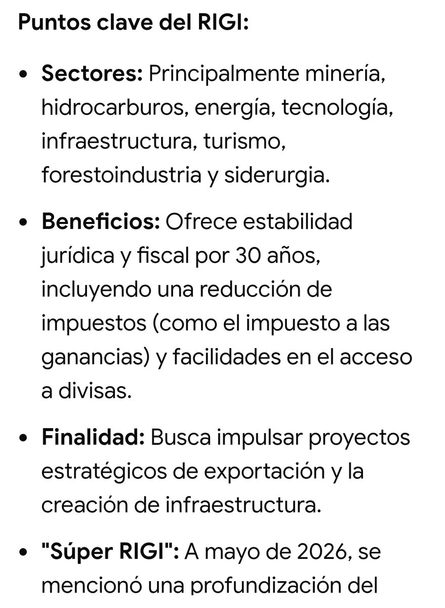 Yo entiendo mal o el dichoso RIGI del que tanto se vanaglorian es una exención para multimillonarios a expensas no de la CASTA ADORNI MENEN MILEI DIPUTROLAS ETC (q viaja y compra inmuebles con la nuestra) sino a expensas de la clase media q continúa tributando 35% de Ganancias?