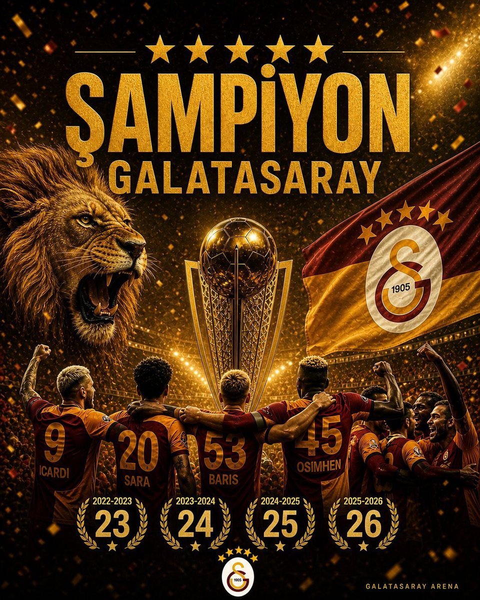 PBZAV22's tweet photo. @GalatasaraySK 4💫💫💫💫 https://t.co/klneAm2S95