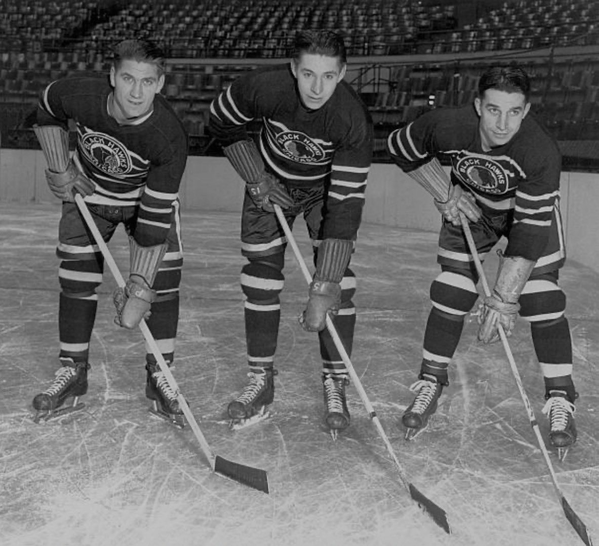 FUN FACT:
All Three of the Bentley Brothers Max, Doug, and Reg combined on a goal twice  in their Careers

January 3rd, 1943 vs NYR
5:44 of 1st Period 
Reg Bentley assisted by Max and Doug

January 21st, 1943 vs MTL
9:57 of 2nd Period 
Doug Bentley assisted by Max and Reg