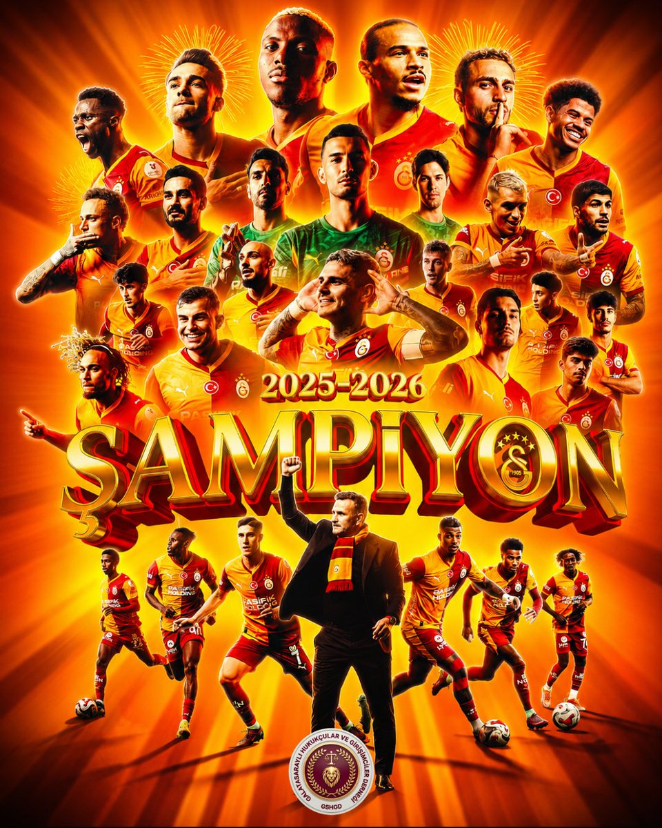 gshukukcularder's tweet photo. 🏆26. kez TÜRKİYE'nin EN BÜYÜĞÜ
ŞAMPİYONNNNNN GALATASARAY 
#DOMİN4SYON #ŞampiyonGalatasaray https://t.co/vZqSDE1ARv