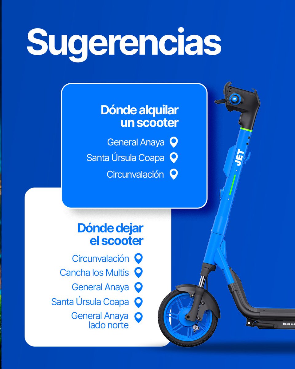 Jetmxc's tweet photo. Cruz Azul vs Atlas ¡HOY 9 de mayo! 🔵⚽ Llega al Estadio Banorte sin tráfico en scooter JET 🛴💨 Los scooters tendrán cupones — ingrésalo en la app y ¡viaja gratis! 🎁 #JET #movilidadactivaenCDMX https://t.co/JdAjJyJNfM