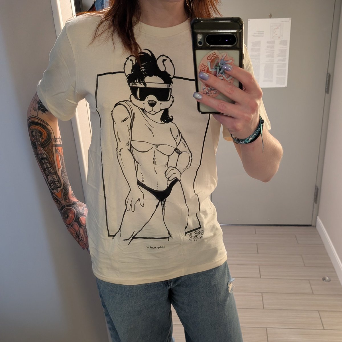 The girl with the bunny tail tattoo tweet media