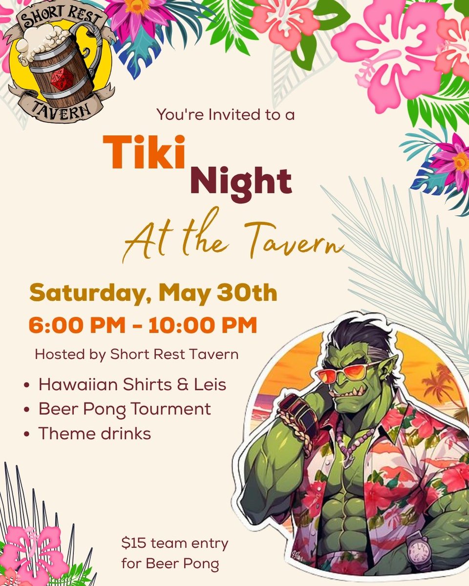 tucgamesgadgets's tweet photo. Get your tiki glasses and Hawaiian shirts ready for an End of Semester/Summer is Here celebration at the Short Rest Tavern in Tucson Games & Gadgets Tucson Mall. You've made it this far & you deserve this! #summer #hawaiianshirt #tikiglass #summervacation #thingstodointucson https://t.co/USWONOwIRq