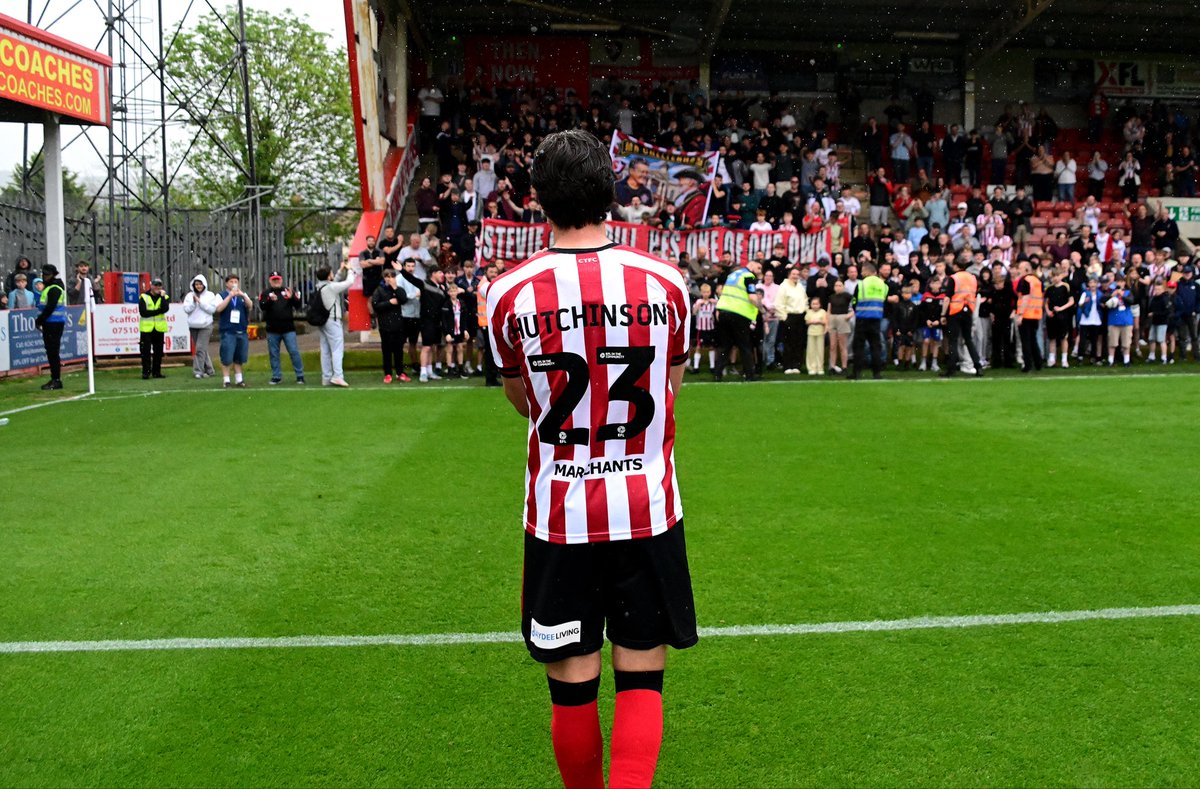 hutchisaac's tweet photo. 25/26 ✅

Words can’t do justice what this season has meant to me and my family! I couldn’t have had the success I’ve had without the love and support from everyone connected with @CTFCofficial, players, staff and of course you robins fans! 

Thank you for everything ❤️

Hutch x https://t.co/P9NMDi2M3n