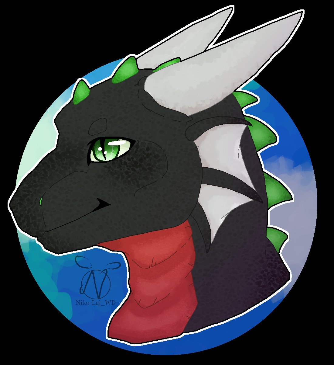 The_MaskedDruid's tweet photo. Kind of forgot to post it lul - idk it is not my newest drawing but yea

A drawing of the handsome dragon Storm he is the fursona of StormBlixt

I tried to do some rendering with it https://t.co/bRUHpJV9Pc