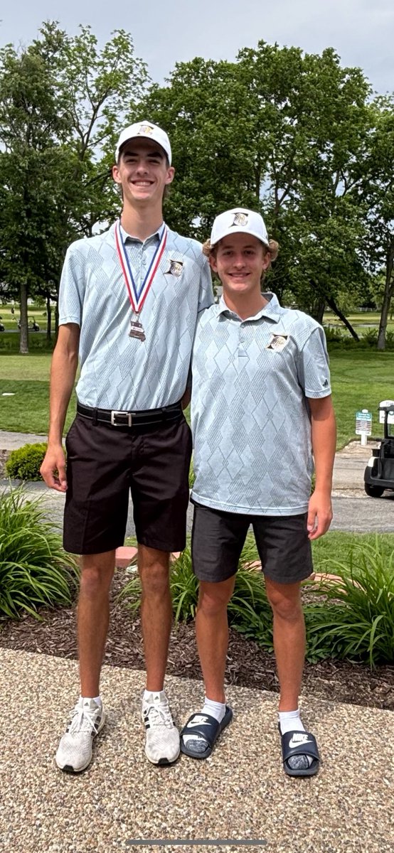 FZEGolf's tweet photo. Congrats to Luke S (medaled) &amp; Tyson M for qualifying for Class 4 State in back to back years! https://t.co/I0uWcBGtuU