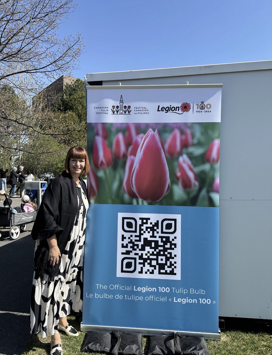mflalonde's tweet photo. Her Royal Highness Princess Margriet of the Netherlands🇳🇱 attended the official opening of the 74th @CdnTulipfest. This festival is both a celebration and a commemoration of the profound bound between 🇨🇦 and the 🇳🇱 and a tribute to our #veterans. https://t.co/5uEzSAw1a7