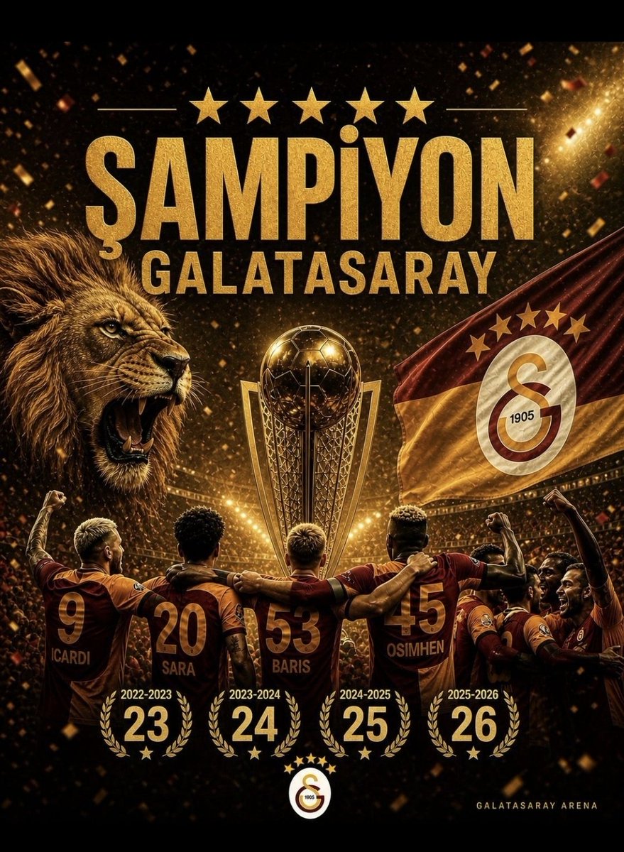 AcarUmit78's tweet photo. #DOMİN4SYON #ŞAMPİYON GALATASARAY https://t.co/YNqVn0bcSJ