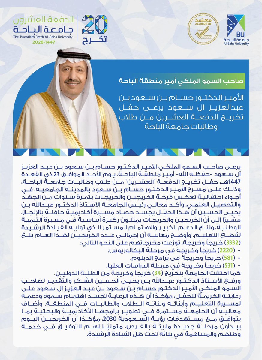 جامعة الباحة tweet media