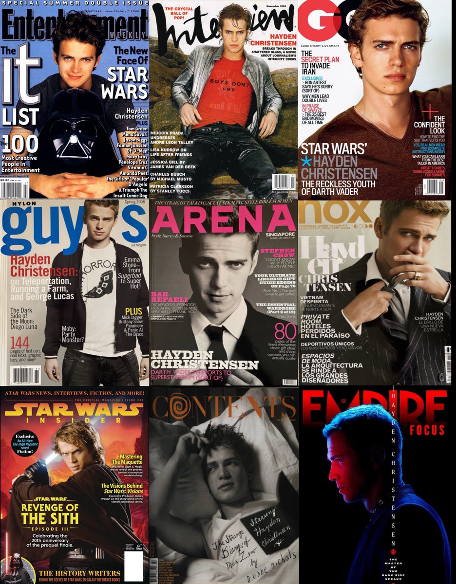 the people yearned for and still yearn for hayden christensen 💭 the world knew he belonged on the cover of every magazine