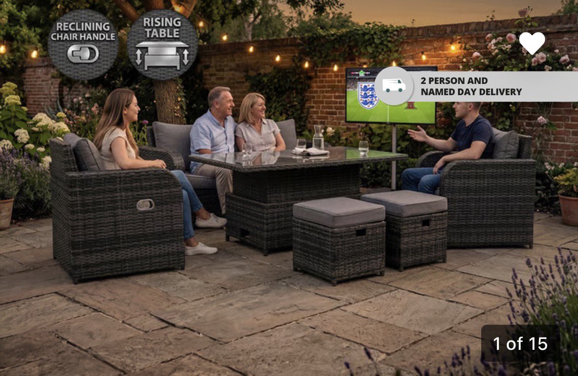 XmasgiftsGift's tweet photo. Get 61% OFF this 4 seater rattan garden furniture set ☀️ 

Check it out here ➡️ https://t.co/x1jC9OCN3N https://t.co/MyPV0eZ39K