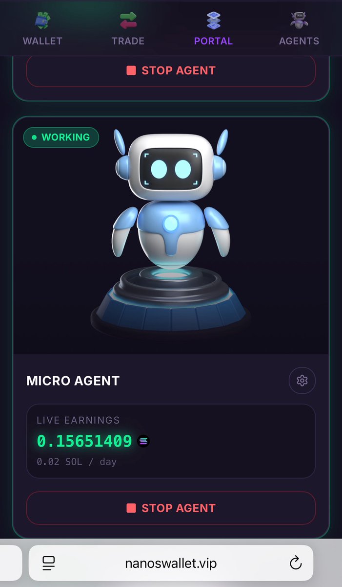Unemployydd's tweet photo. The future is here 

Start using nanos wallet agents

https://t.co/tY2K5uAON3 👈 https://t.co/djM1qjaEwV