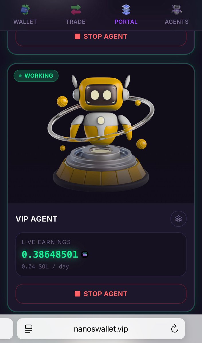 Unemployydd's tweet photo. The future is here 

Start using nanos wallet agents

https://t.co/tY2K5uAON3 👈 https://t.co/djM1qjaEwV