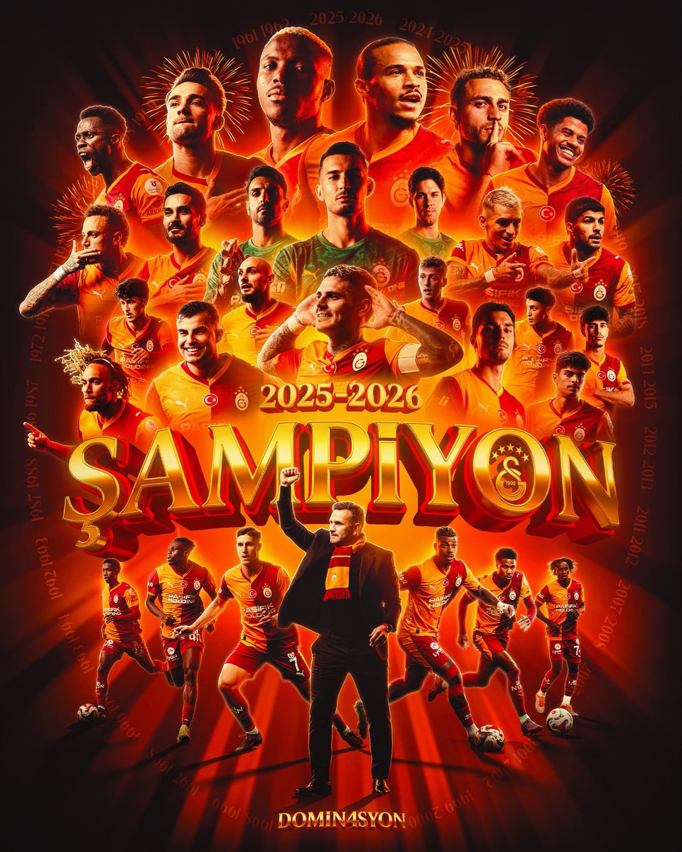 1uyuzman's tweet photo. #DOMİN4SYON #Galatasaray #şampiyon https://t.co/mdDVqWAcIz