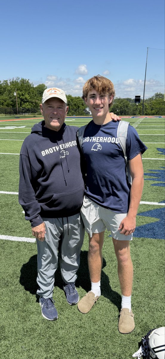 LukeLane2028's tweet photo. Thanks Coach Peterson and Coach Bell for a great @cnfootball camp today! And you were right Coach, wide open on that fade route! Looking forward to my next visit!!! https://t.co/HuqdB7apjr