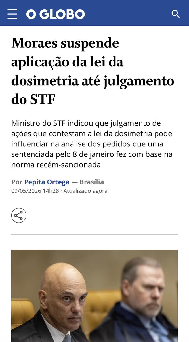 Insuportável! É colocar um país todo sub judice! A sociedade não aguenta mais esse tensionamento q cria o STF. É preciso o mínimo de estabilidade. A lei tem q valer! Ou caminharemos para a maior crise institucional da história e aqueles q não respeitarem os Poderes e ameaçarem a