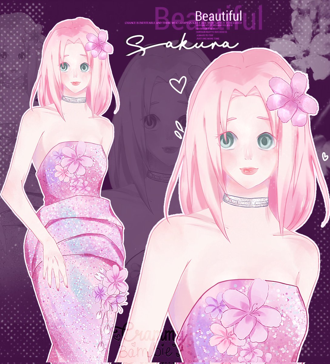 桜焔ページ I hope you like the drawing (I'm not a very good artist, but I'm