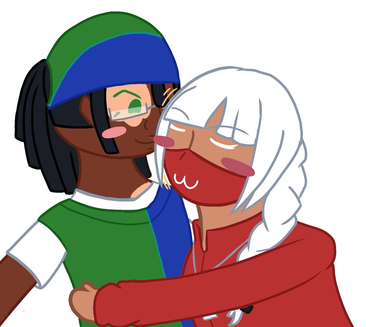 LoTheAsshole's tweet photo. Took three days to lock in and finish this but here we go. I like to imagine that since price tag cant kiss since... No mouth, they rub their face on other people to show affection #bfdi #booktag #ship https://t.co/SzAZ2BijkI