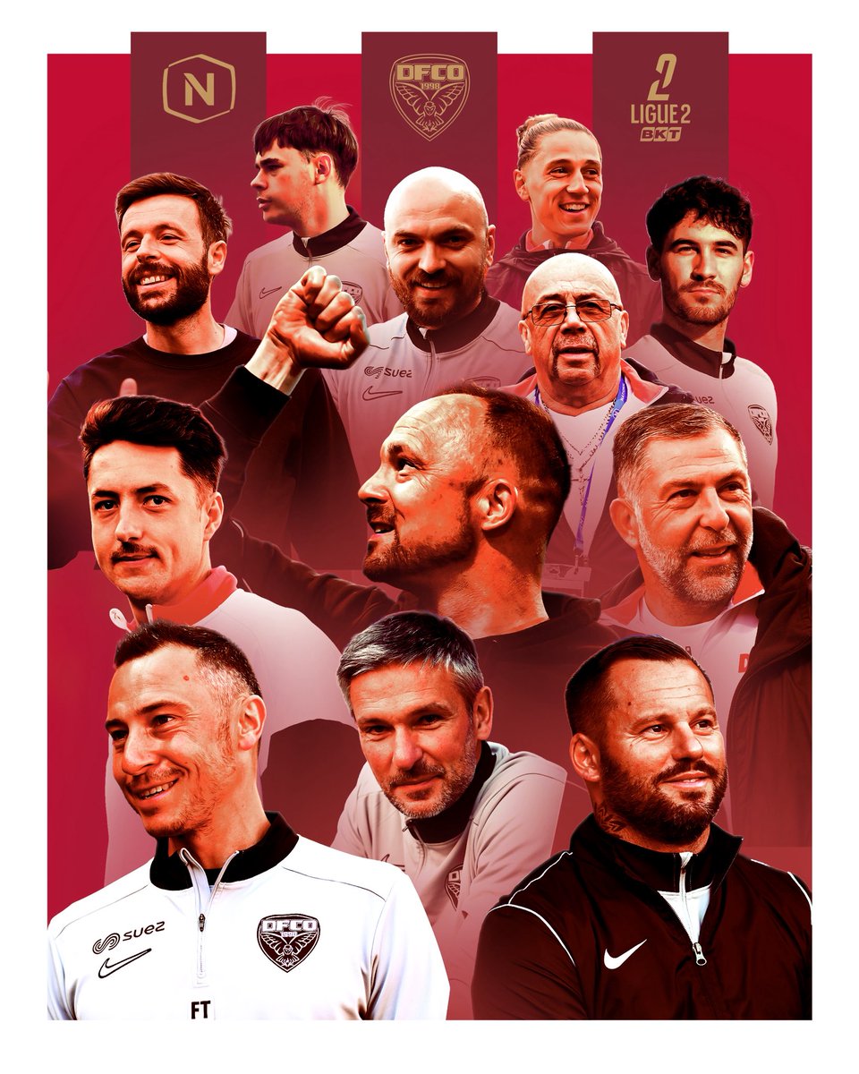 DFCO_Officiel's tweet photo. 𝗣𝗮𝗿𝗰𝗲𝗾𝘂𝗲 𝗰𝗲𝘁𝘁𝗲 𝗺𝗼𝗻𝘁𝗲́𝗲, 𝗰’𝗲𝘀𝘁 𝗮𝘂𝘀𝘀𝗶 𝗘𝗨𝗫 🤝

Avoir de bons joueurs, c’est bien, un bon staff, c’est mieux ! 💪

Entre expérience et jeunesse, MERCI aux hommes de l’ombre qui ont sur faire briller tout un groupe 🌟

#DFCOLIGUE2BKT https://t.co/MJhqC9WuBz