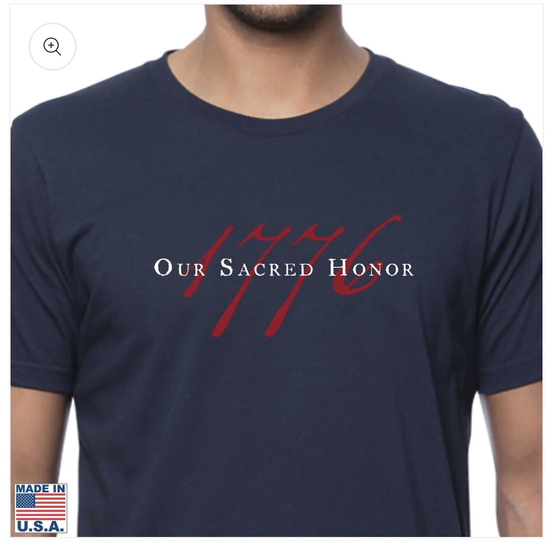 TheHistoryList's tweet photo. Announcing the most important shirt we have ever done. Recognizing the men who put their lives on the line by signing our Declaration of Independence.  Made in America, of course. https://t.co/Y79x6YX97p
