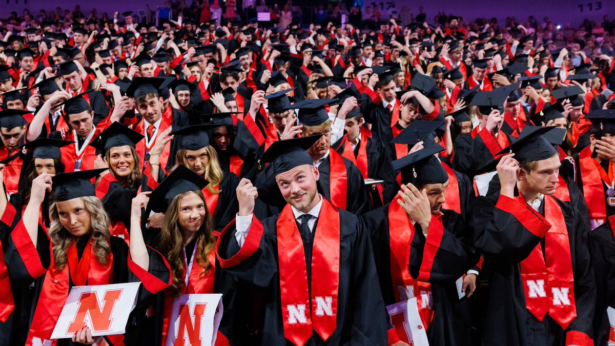 NebToday's tweet photo. "It's no longer just about what you achieve," @DeMoineAdams told #Nebraska U's May graduates. "It's about how you use what you have achieved to impact others." https://t.co/J30rzTt3xs #UNL #LNK #GoBigGrad https://t.co/a9YqKlirAm