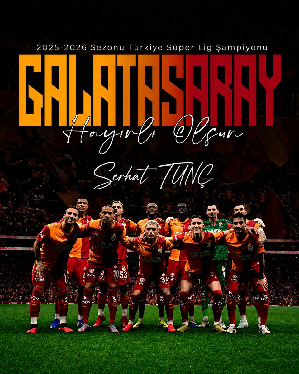 SerhatTunc74's tweet photo. Tebrikler...
Şampiyon GALATASARAY 🏆🦁
@GalatasaraySK https://t.co/6xbmxz7bkR