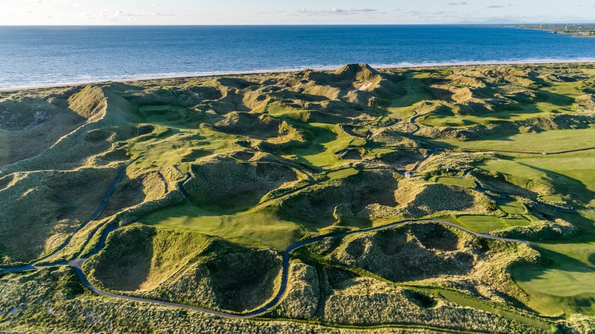 jamierkennedy's tweet photo. First time at Enniscrone GC….

1. A proper golf course. Well conditioned, well laid out through some enormous dunes. 

2. Routing (into the dunes then in the low lands and back along the dunes and coast) reminded me of Barnbougle and Wallasey. 

3. The stretch from 11-16 is amazing. Back into the largest dunes and to the coast. Back and forth, up and down. 

4. Greens were excellent. Noticeably pure and almost glassy/shiny in places already and it’s just May. 

5. When the locals tell you they moved up their competition for wind, you know you’re in for it. Hit a 2-iron from 160 on one hole and a PW from 180 on another. 

6. Feels like you can choose your own adventure on nearly every hole. Either taking on carries and blind shots or laying back and taking on longer approaches. 

7. These courses are so integrated with the towns they are in. Social hubs, meeting places and you see every age and gender of players out on the course. Endearing quality.