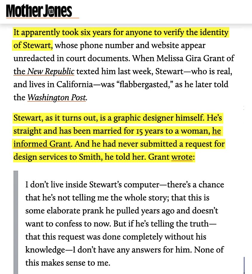 Reminder: Supreme Court ruled some businesses can refuse service to gay people.

The case was brought by a web designer who got a request from a gay couple for a wedding website.

But the request was fake. The man who supposedly requested it – didn’t. And he’s straight + married.