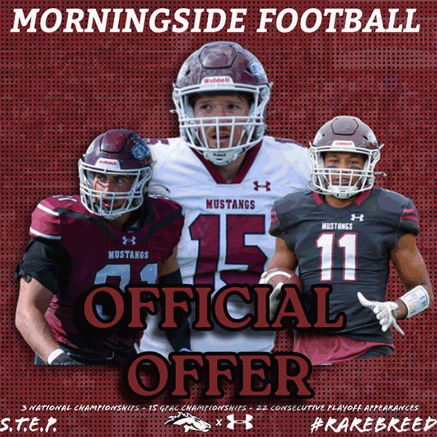 LukeWhite9715's tweet photo. After a great day at @Varsitycombine1 I’m blessed to receive my first offer from Morningside University. Thank you Jesus. @CoachFrigon @JaysFootball @CoachPettenger https://t.co/fgypRPkFR2
