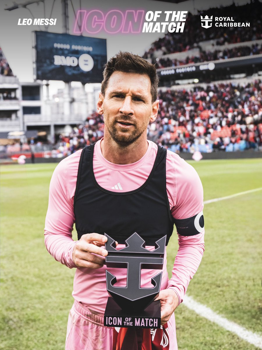 💫 1 goal. 2 assists. Leo Messi with another iconic performance. #IconOfTheMatch @royalcaribbean 🏆🔟