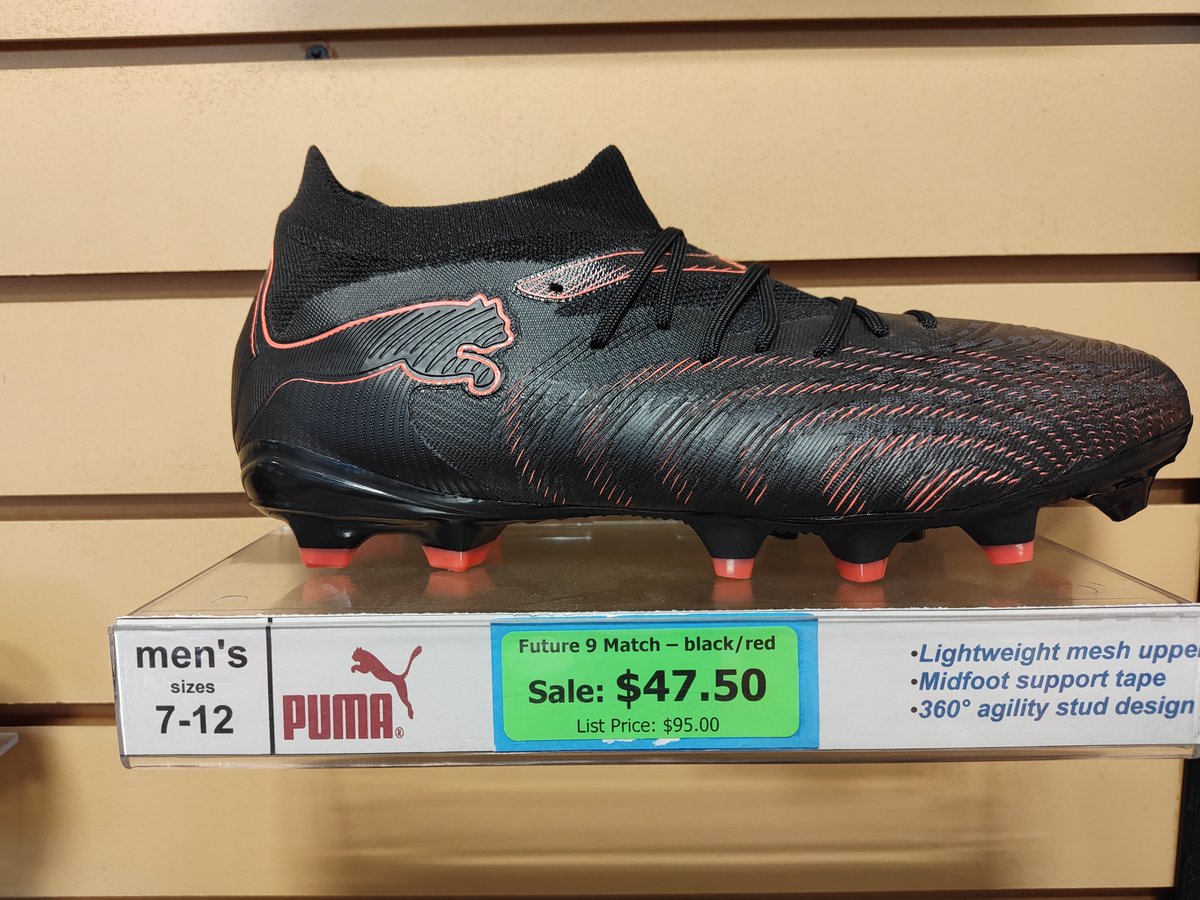 SoccerCenterSB's tweet photo. Here's another selection of some of the great deals available during our May shoe sale. 50% off more than 100 shoe styles. It's the perfect time to gear up for the summer season.

#adidasfootball
#pumafootball
#predator
#f50messi
#pumaultra
#lovethegame https://t.co/prNf8XMtcm