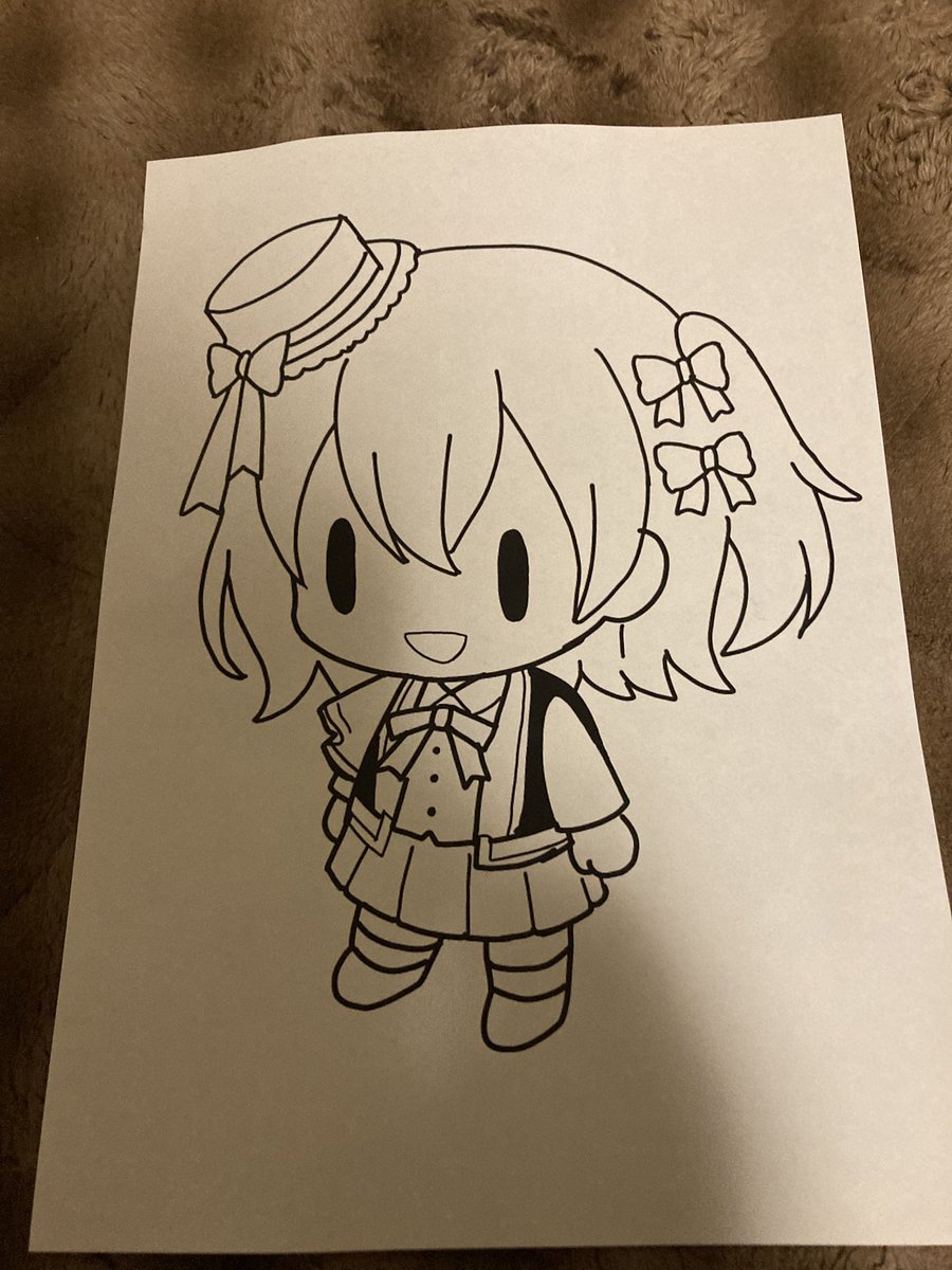 印刷してきた 自分で言うのもあれだが 可愛いんだけど！
