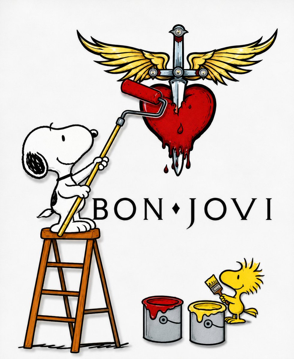 snoopyb047's tweet photo. Snoopy and Woodstock x bon.jovi https://t.co/90NnFrUOjT
