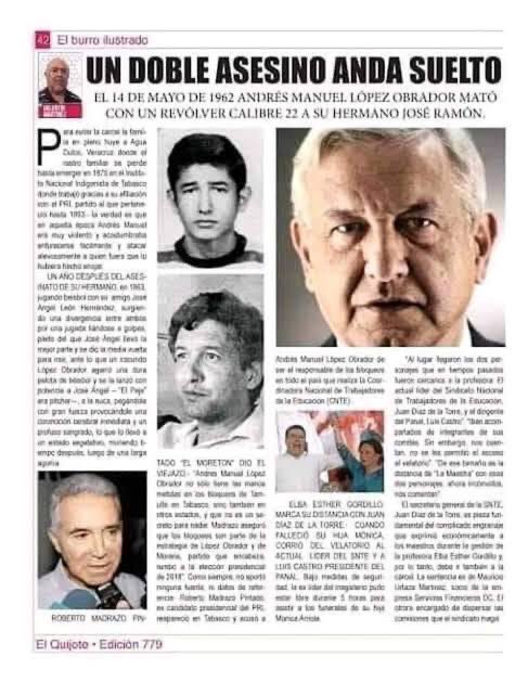 Y así empezó todo !!!
Quien en su santo juicio podría confiar en este doble homicida de juventud ? 
Años más tarde continuo con su vida de vandalismo bloqueando calles y quemando pozos  petroleros ! en fin este sujeto es un verdadero DEMONIO !! 
Lo peor es que Todavia hay