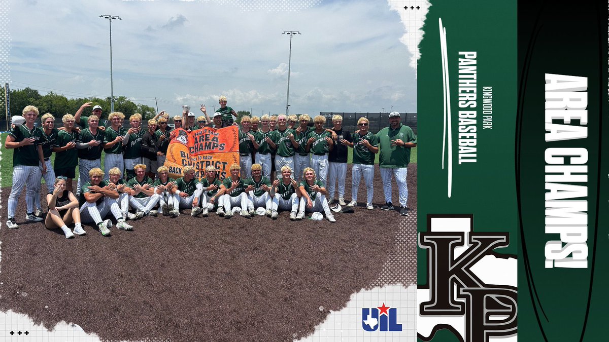 KPARKBaseball1's tweet photo. 🚨 AREA CHAMPS! 🚨 

Panthers take down the Pioneers 4-2 to advance to round 3! 

Next up is the winner of Pflugerville Weiss and Victoria West! 
#roadtoroundrock
#WeAreKPark https://t.co/QMEvCi185e