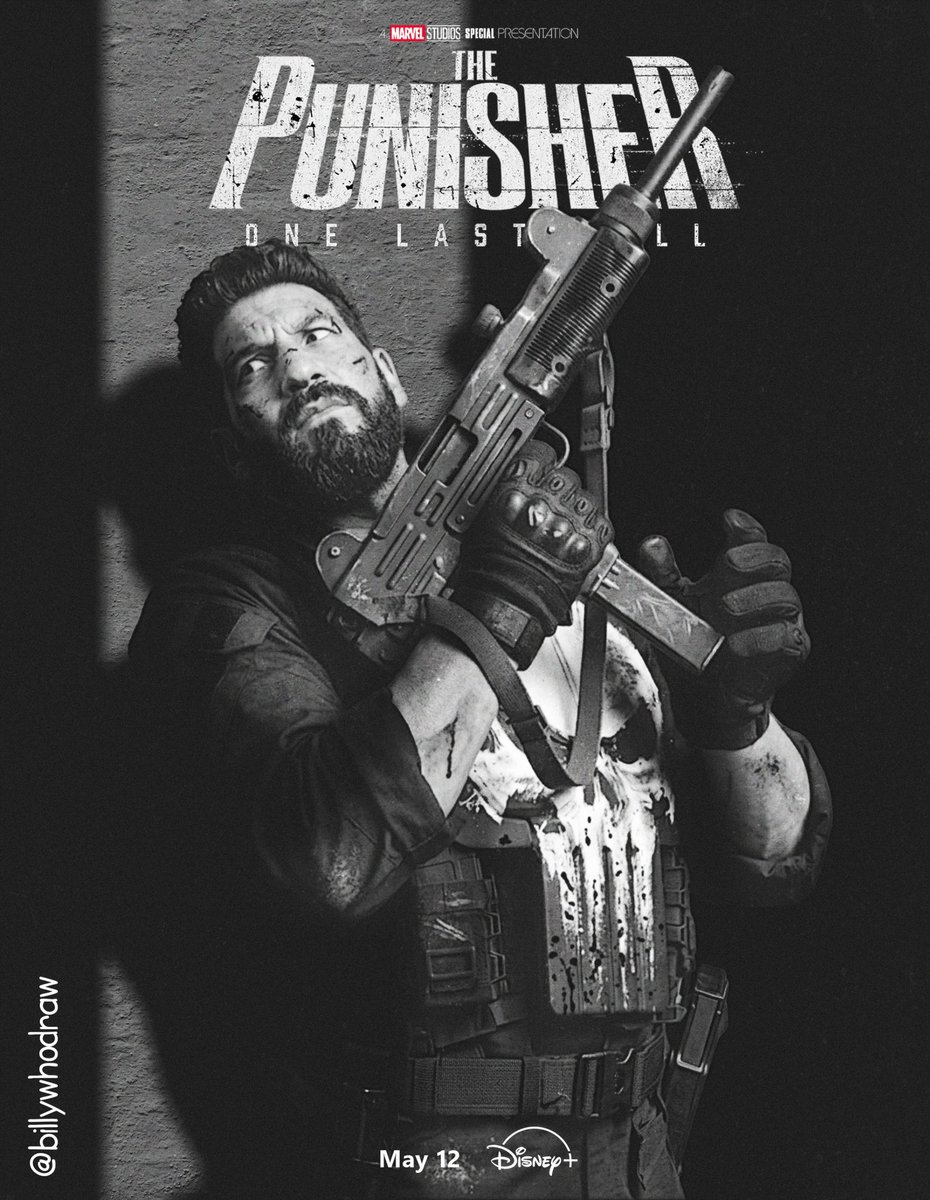 billywhodraw's tweet photo. The Punisher: One Last Kill | Poster.

Poster for the upcoming Punisher special, coming out this month, inspired in a comic book cover. https://t.co/tcYV8XQONk