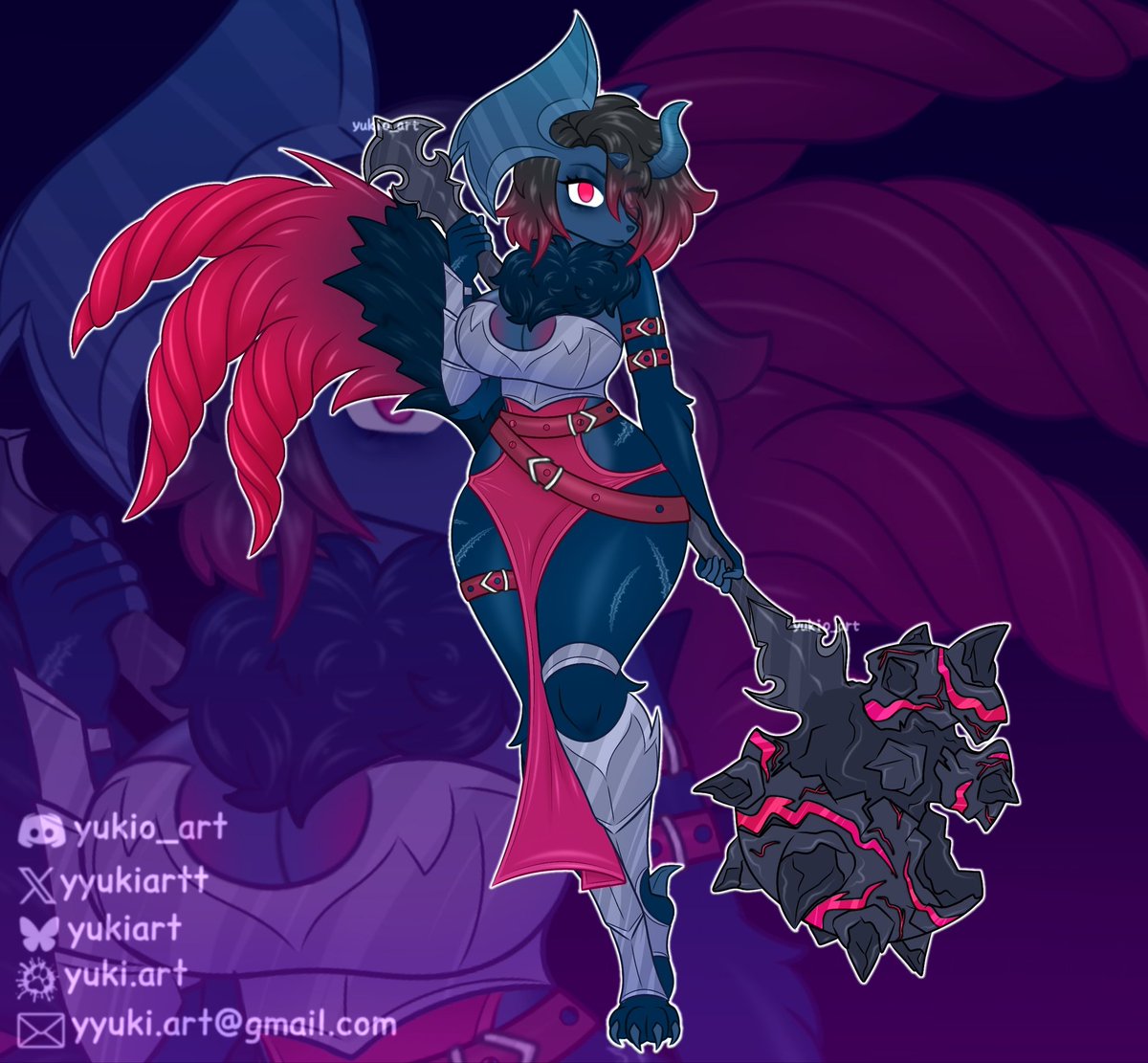 🖤 Mega Absol Fighter 🖤
#adopt #pokemon #furry