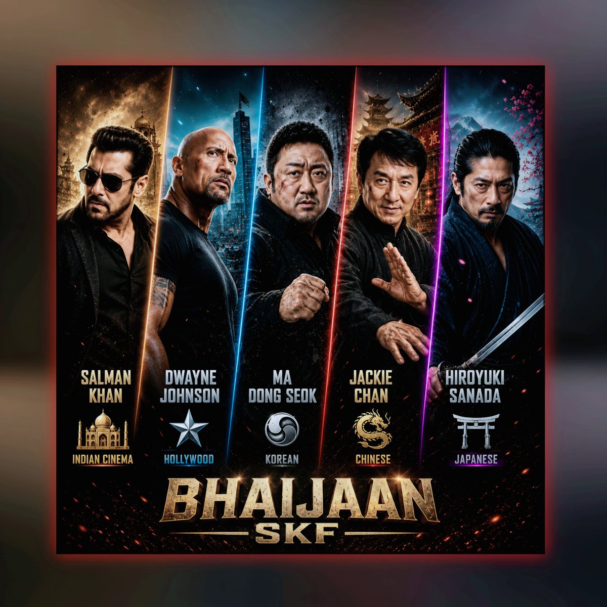 realbhaijaanskf's tweet photo. 🔥 Legends Don’t Follow Trends… They Create Eras.

#SalmanKhan #DwayneJohnson #MaDongSeok #JackieChan #HiroyukiSanada #IndianCinema #Hollywood #KoreanCinema #ChineseCinema #JapaneseCinema #ActionLegends #MultiFandom #CinematicEdit #Legendary #BhaijaanSKF https://t.co/9fnVK9wxzj