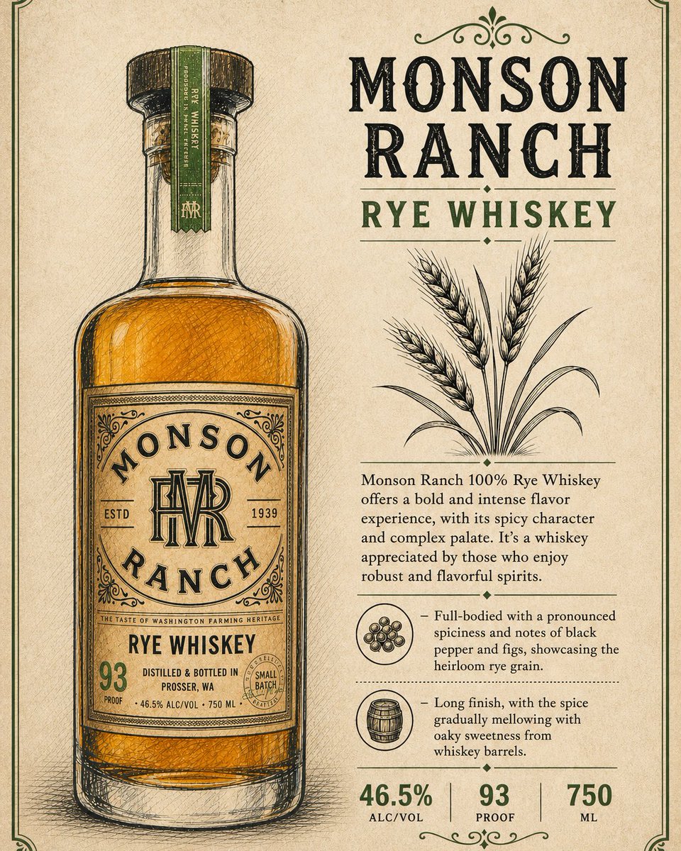 MonsonRanch's tweet photo. Get to know our Rye! 
#RyeWhiskey #Rye #Distillery #MonsonRanch #WhiskeyBarrel https://t.co/HCJae2i4BN