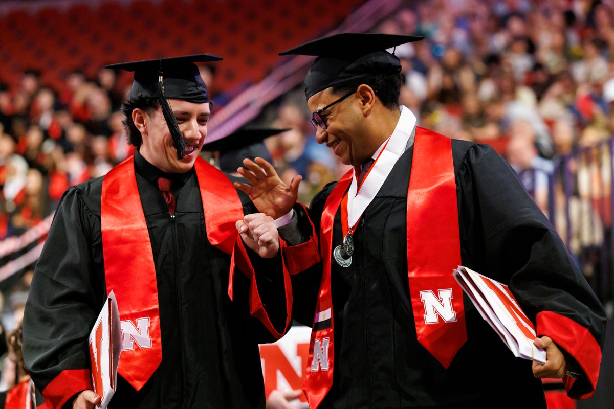 UNLChancellor's tweet photo. To the graduating class - congrats on your extraordinary achievement. This is the start of the next chapter in your story. Savor your accomplishments &amp; go forward with the belief that you can lead boldly, courageously &amp; impact the world for the better. #GoBigGrad https://t.co/hgvg5RiV0M